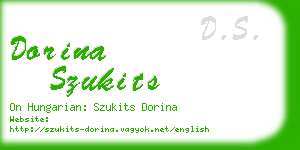 dorina szukits business card